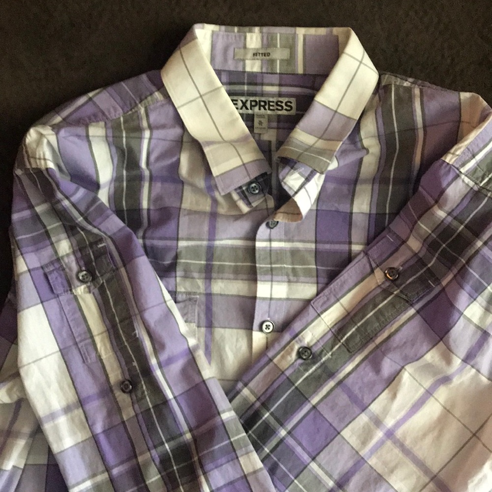 Express brand men’s button down shirt